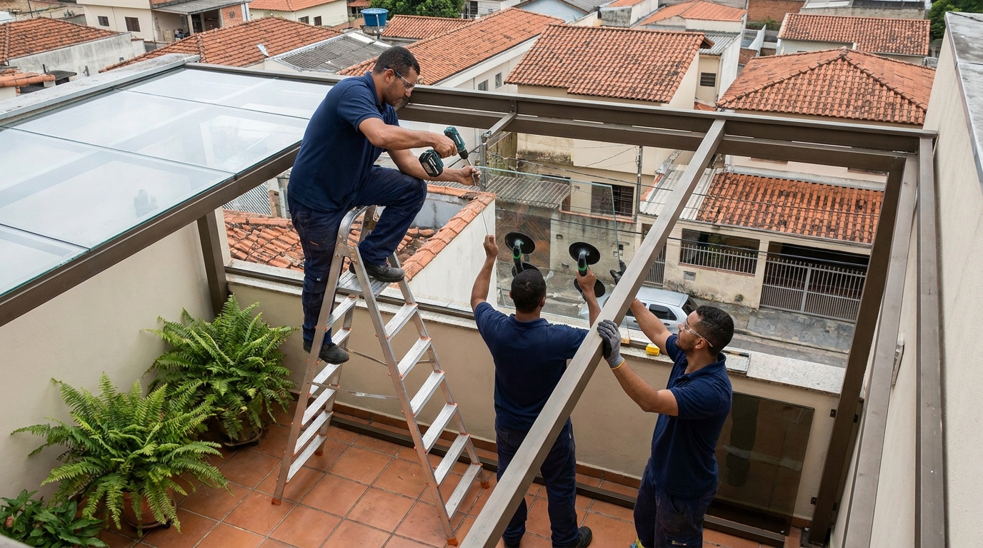 Cobertura de Vidro em Montes Claros‑MG